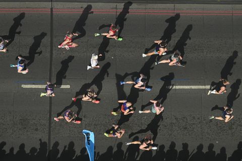 Läuferinnen und Läufer beim London Marathon