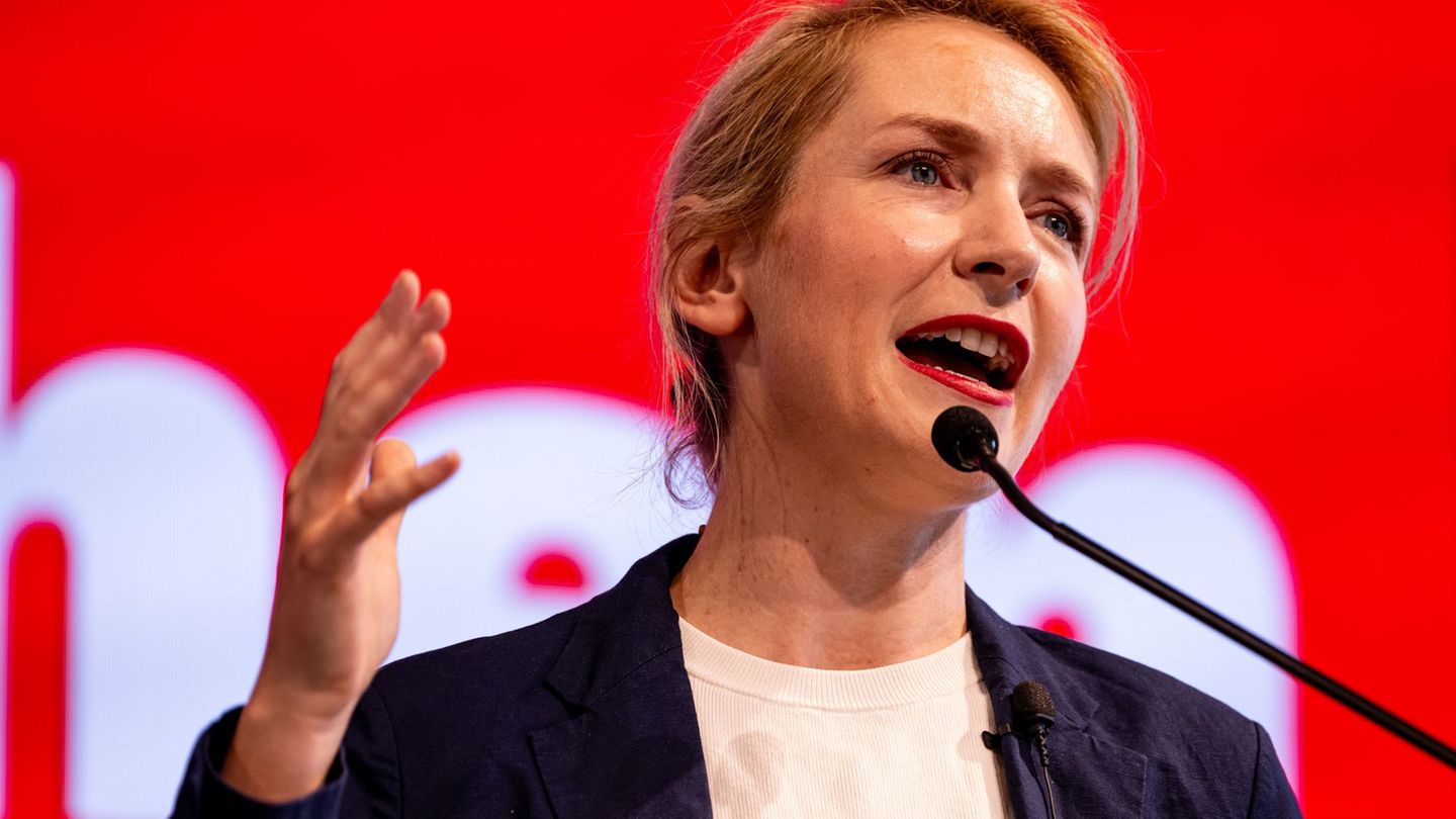 Linken-Chefin Schwerdtner kritisiert die Reformpläne für die gesetzliche Krankenversicherung. (Archivbild) Foto: Fabian Sommer/d