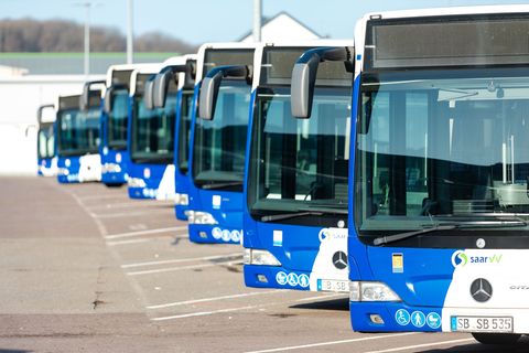Im Tarifkonflikt öffentlicher Nahverkehr hat es im Saarland einen Durchbruch gegeben (Archivbild) Foto: Laszlo Pinter/dpa
