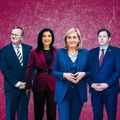 Foto Bundeskabinett mit Pistorius, Reiche, Warken und Lars Klingbeil