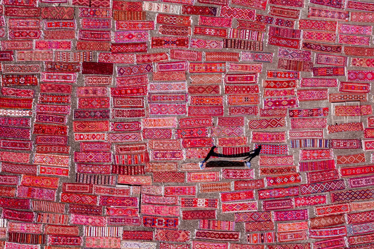 Teppichfeld in der Türkei