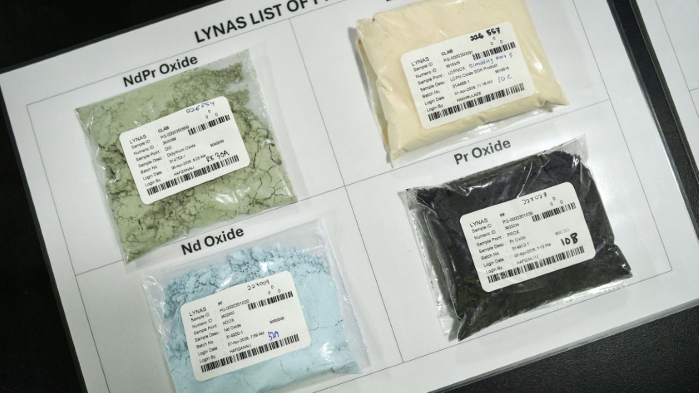 Seltene Erden aus einer Recycling-Anlage in Malaysia