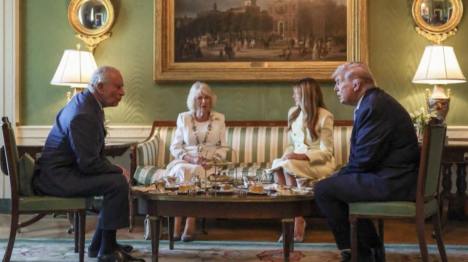 Königspaar zu besucht bei Trump im Weißen Haus