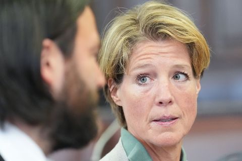 Christina Block soll die Entführung ihrer eigenen Kinder beauftragt haben. Foto: Marcus Brandt/dpa Pool/dpa