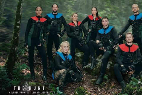 Der Cast der ersten Staffel von "The Hunt": Cecilia Asoro (v.l.), Maurice Dziwak, Caro Robens, Valentina Principessa, Gloria G