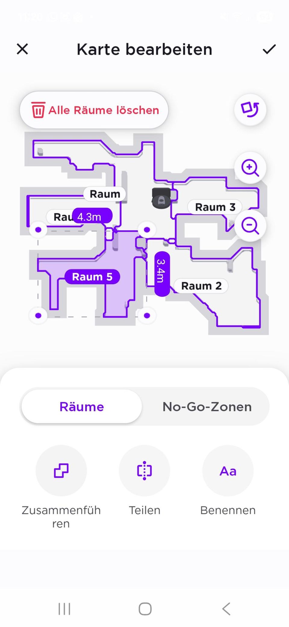 App Shark Saug wisch roboter