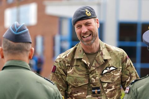 Prinz William besuchte am Dienstag die RAF Valley in Wales.