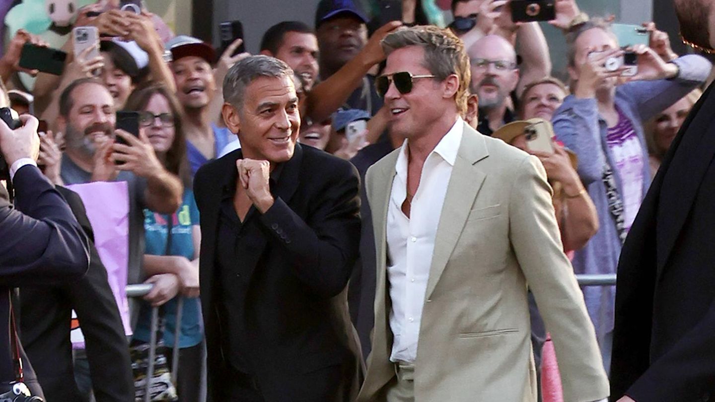 George Clooney und Brad Pitt