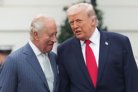 Zu Gast bei Freunden: König Charles III. (l.) wird von Trump empfangen. Foto: Alex Brandon/AP photo/dpa