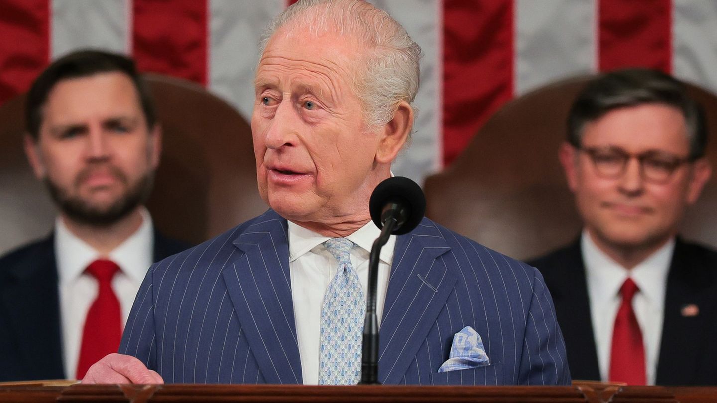 Heikler Staatsbesuch: Charles im US-Kongress: Können Differenzen wieder überwinden