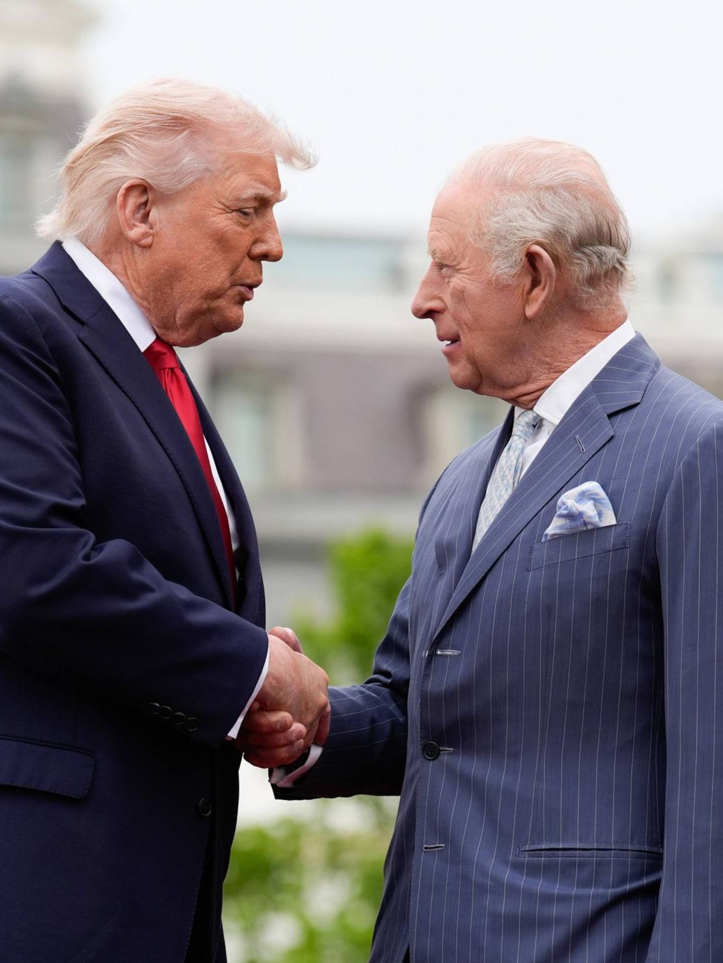 Einer ist König, der andere wäre es gern: Donald Trump und King Charles III.