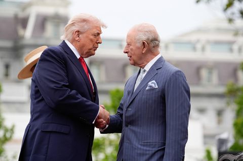 Einer ist König, der andere wäre es gern: Donald Trump und King Charles III.