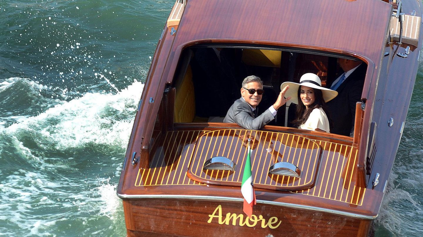 George Clooney und Amal in Venedig 2014