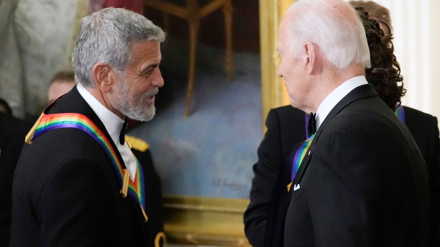 George Clooney und Joe Biden 2022