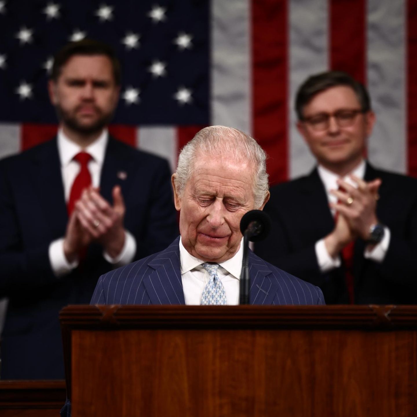 König Charles III. bei seiner Rede vor dem Kongress