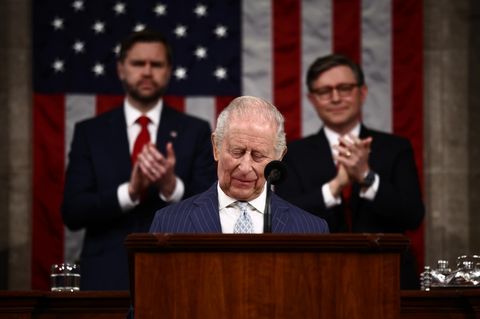 König Charles III. bei seiner Rede vor dem Kongress