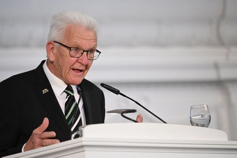 Winfried Kretschmann verabschiedet sich nach 15 Jahren im Amt. Foto: Marijan Murat/dpa