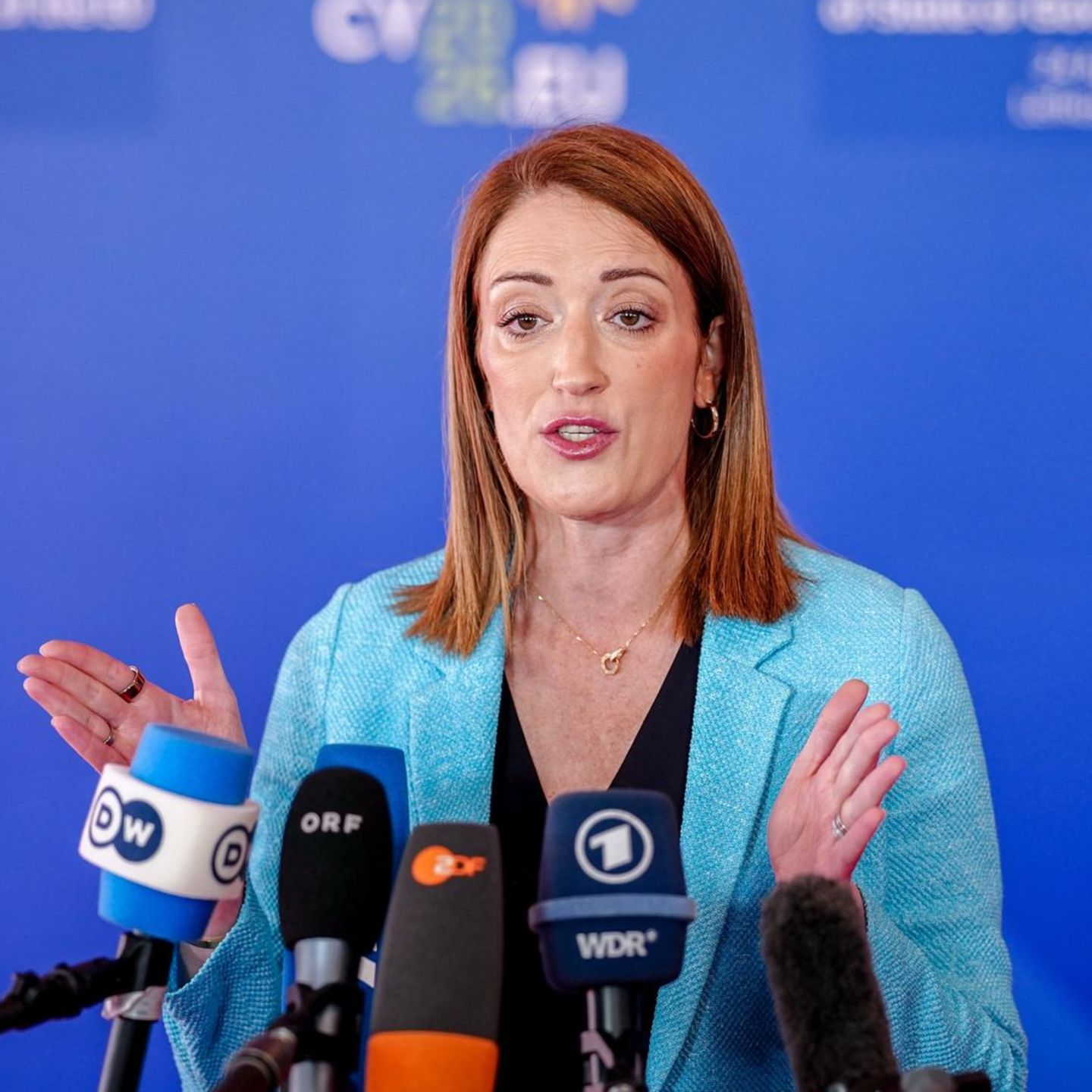 EU-Parlamentspräsidentin Roberta Metsola unterstützte die neue Regelung für schwangere Abgeordnete