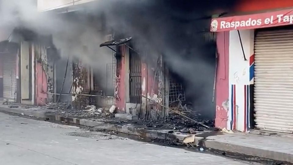 Ausgebrannte Schaufenster