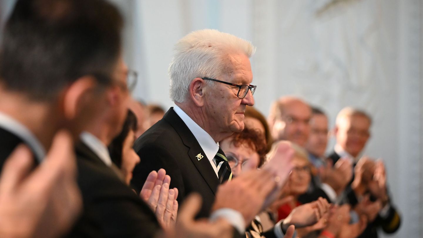 Abschiedsfeier: Kretschmann: Weinen gehört sich nicht als Ministerpräsident