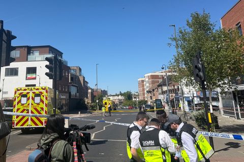 Bei einem Messerangriff wurden zwei Menschen verletzt. Foto: Blaise Coran/PA Wire/dpa
