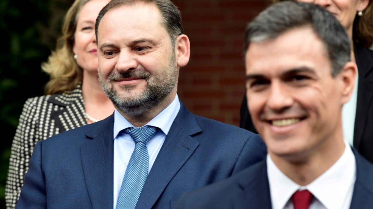 José Luis Ábalos (L) und Pedro Sánchez (R) 2018