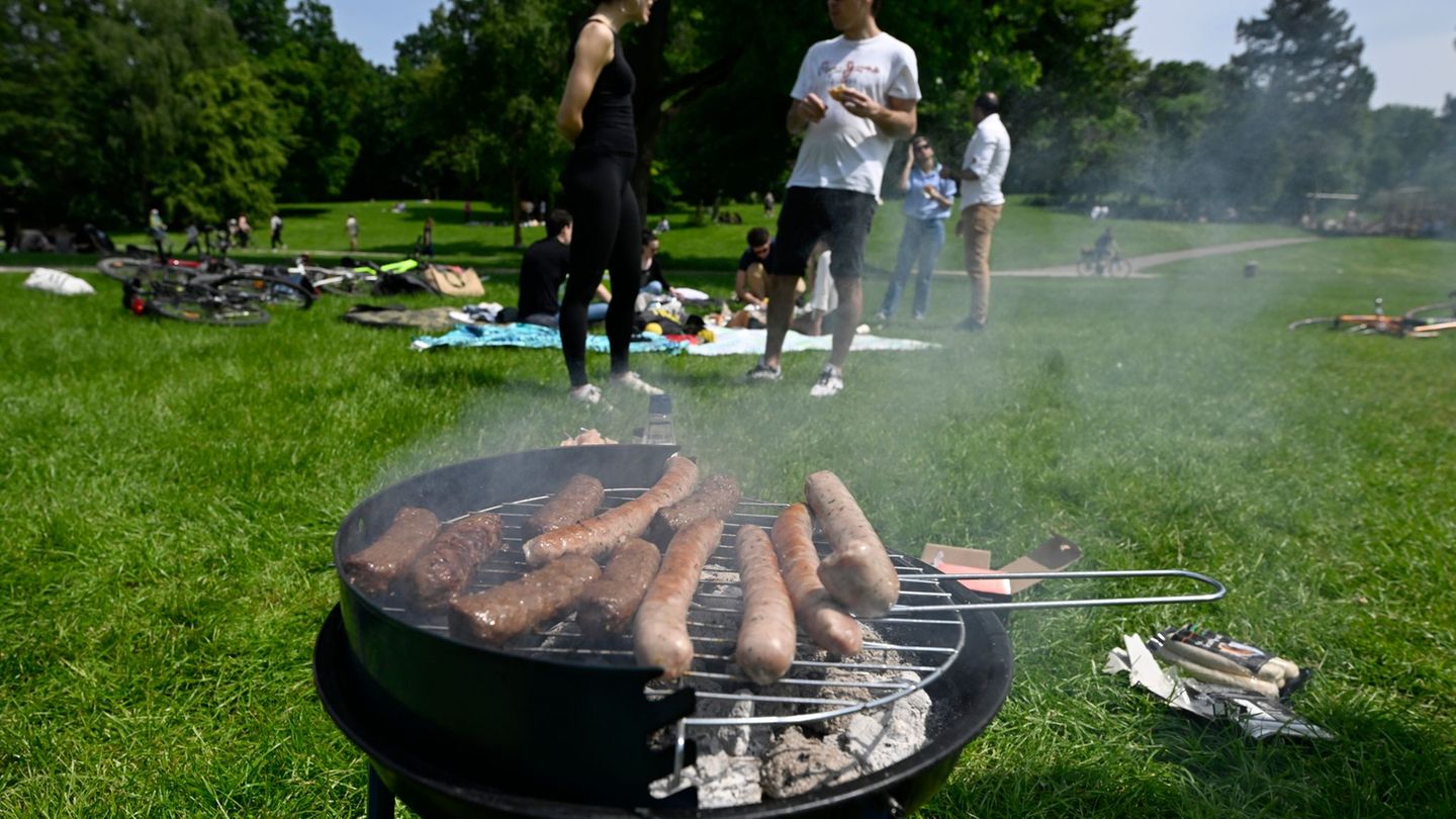Auch Grillpartys sind verboten in Baden-Württemberg am 1. Mai. (Archivbild) Foto: Roberto Pfeil/dpa