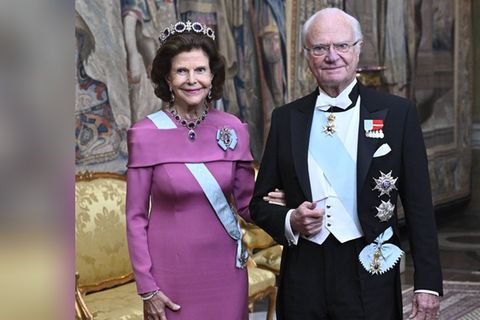 Das schwedische Königspaar bei einem gemeinsamen Auftritt.