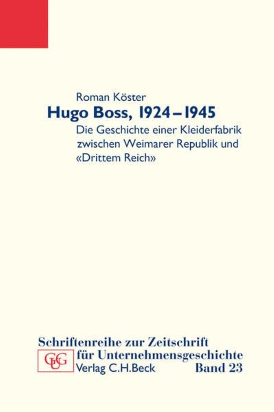 Buch: Hugo Boss, 1924 - 1945