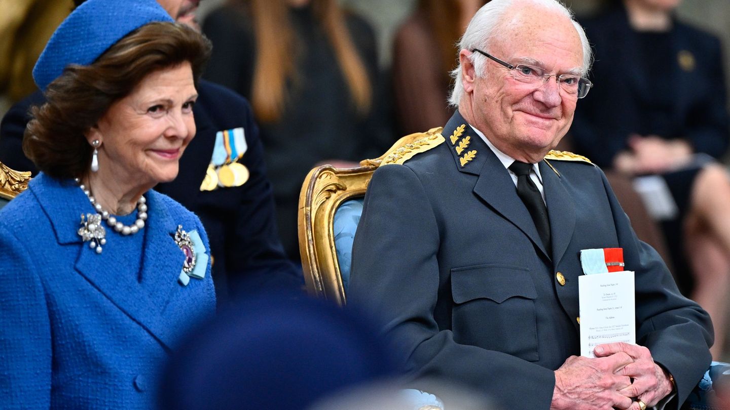 Zu Ehren von Carl Gustaf gab es einen Gottesdienst in der Schlosskirche. Foto: Anders Wiklund/TT News Agency/AP/dpa