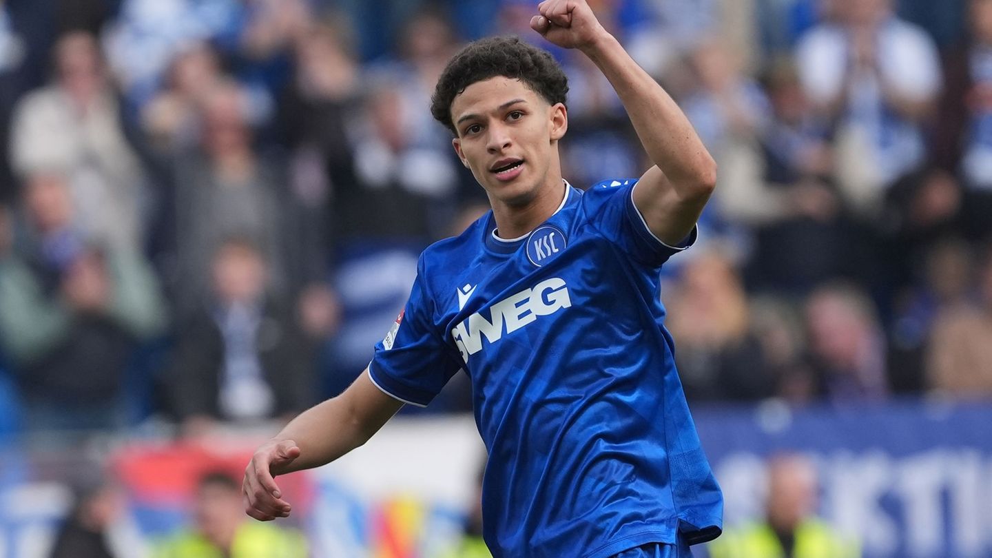 Louey Ben Farhat zählt zu den Leistungsträgern des KSC in dieser Saison. (Archivbild) Foto: Marc Schüler/dpa