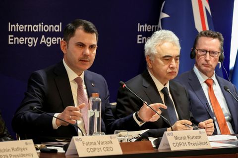 COP31-Vorsitzender Kurum (l.) und IEA-Chef Birol