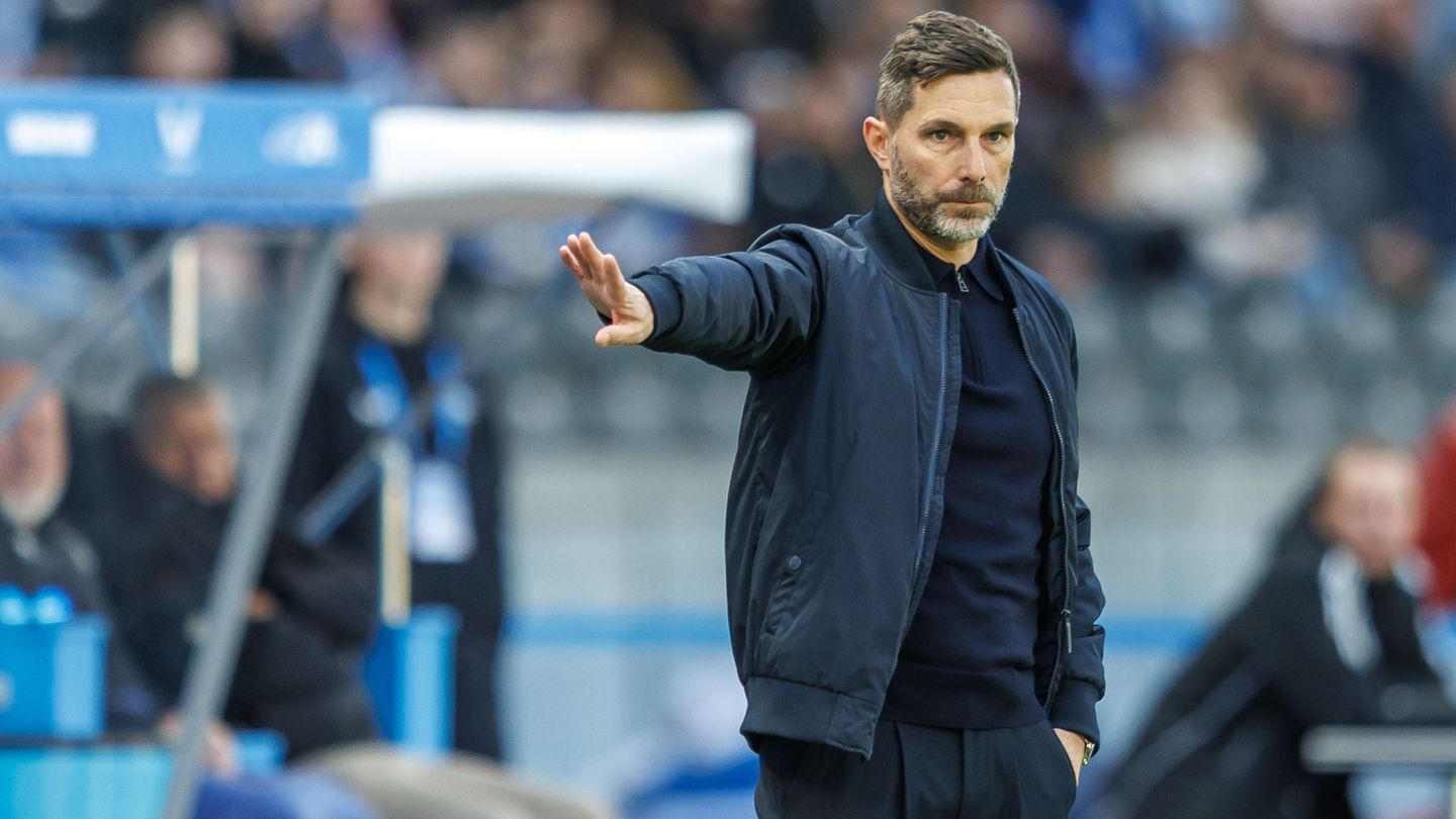 Hertha-Trainer Stefan Leitl fordert ein seriöses Saisonende. (Archivbild) Foto: Andreas Gora/dpa