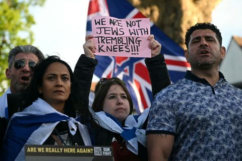 Protest in Golders Green gegen Anschläge