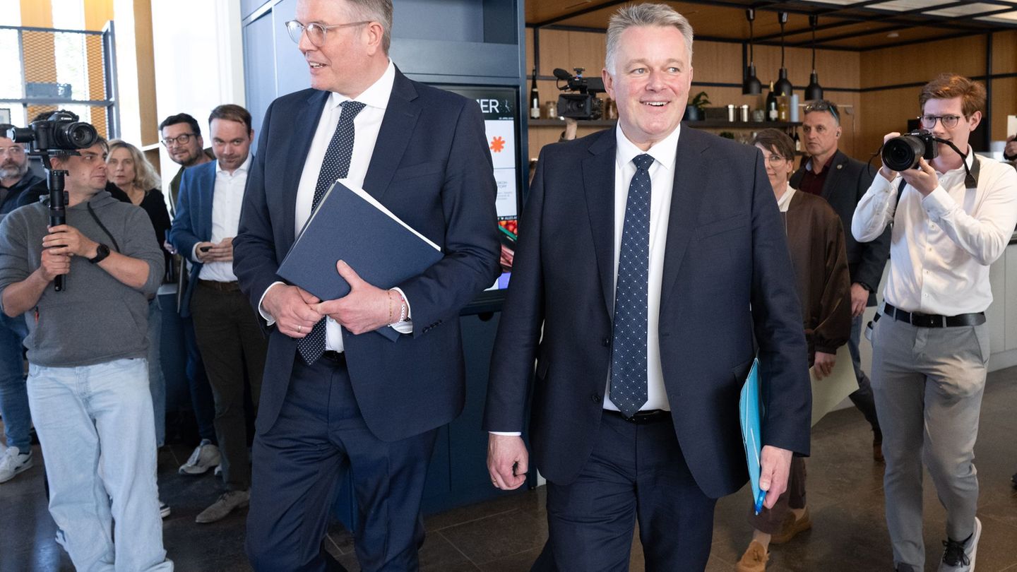 CDU und SPD haben sich auf eine Koalition geeinigt. Foto: Boris Roessler/dpa