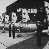 Hawker Sea Hawk Mk 100 bei der Übergabe an die Marineflieger 1958