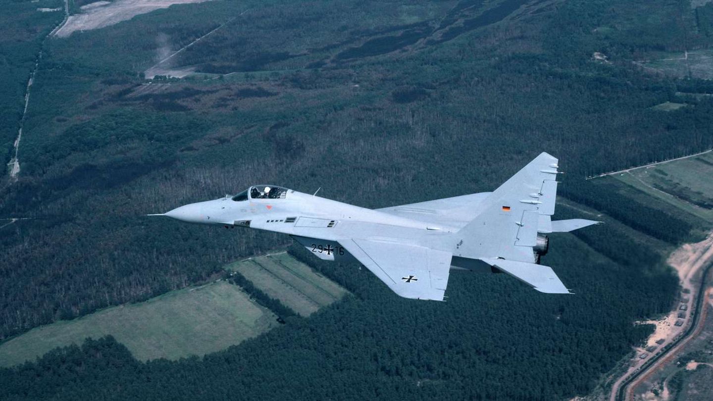 Eine Mig-29 in Farben der Luftwaffe