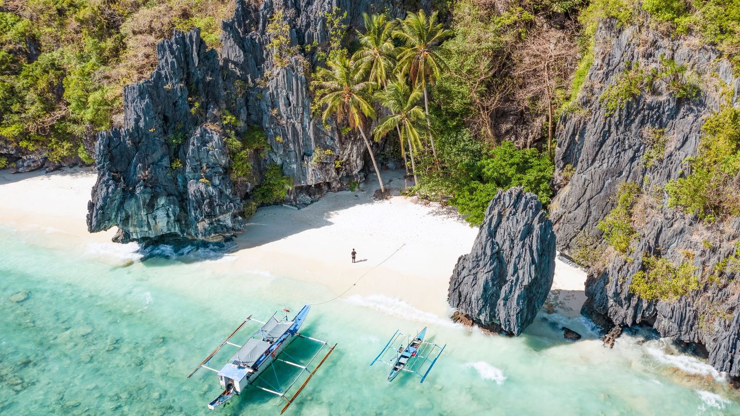 Entalula Beach im Westen der Philippinen wurde zum schönsten Strand der Welt gekürt.