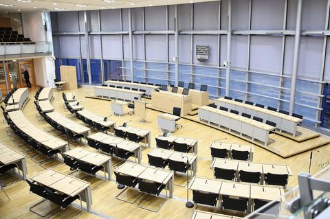Schauplatz der Demokratie: Der Plenarsaal des Magdeburger Landtags