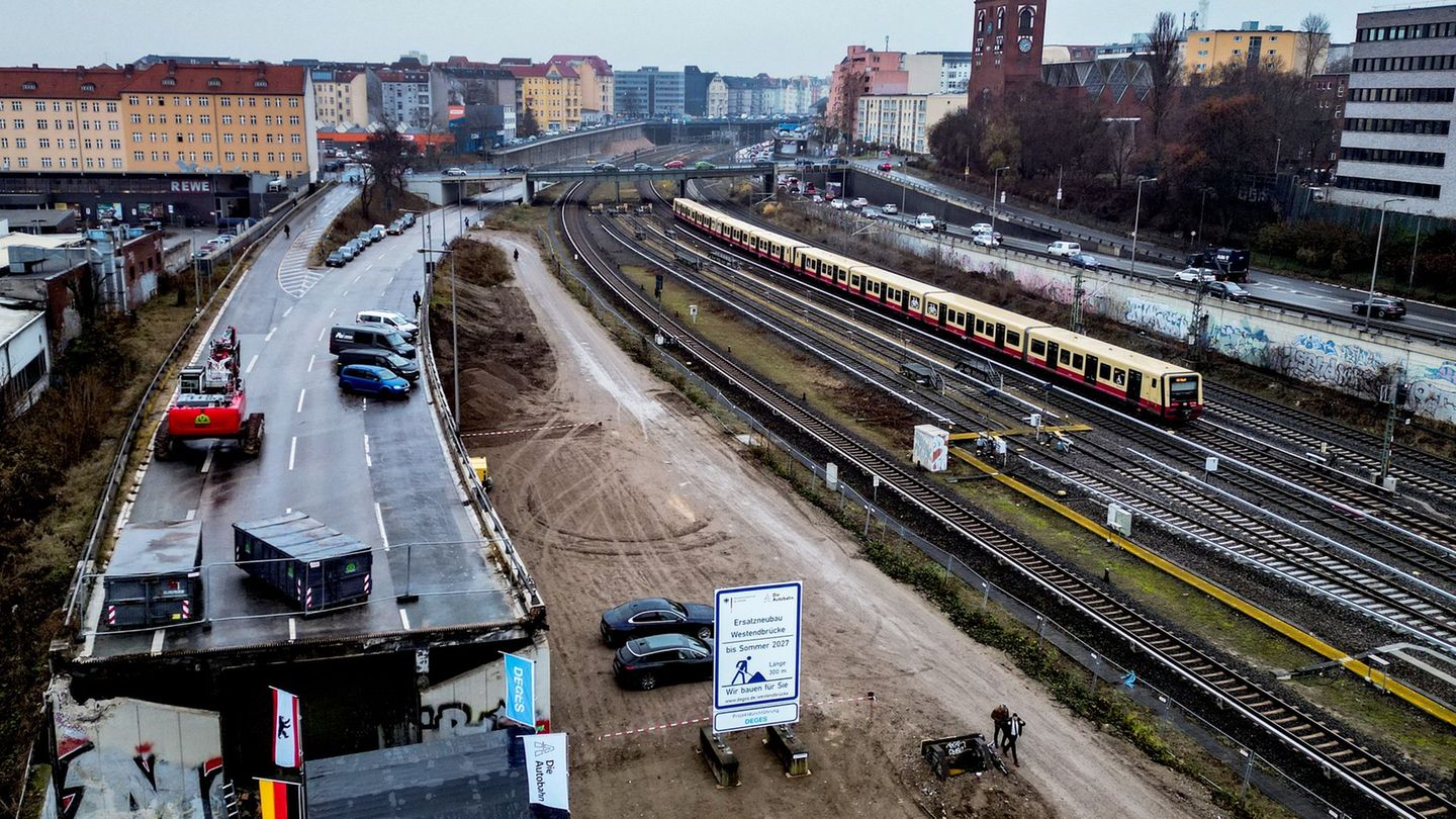Im Zusammenhang mit dem Neubau der Westendbrücke kommt es Anfang Mai zu Sperrungen auch auf der A100. (Archivbild) Foto: Britta