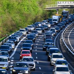Autos auf der Autobahn