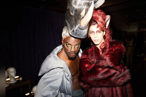 Im Dauer-Zoff mit "GNTM"-Konkurrent Godfrey: "Steinbock" Alexavius (r.)