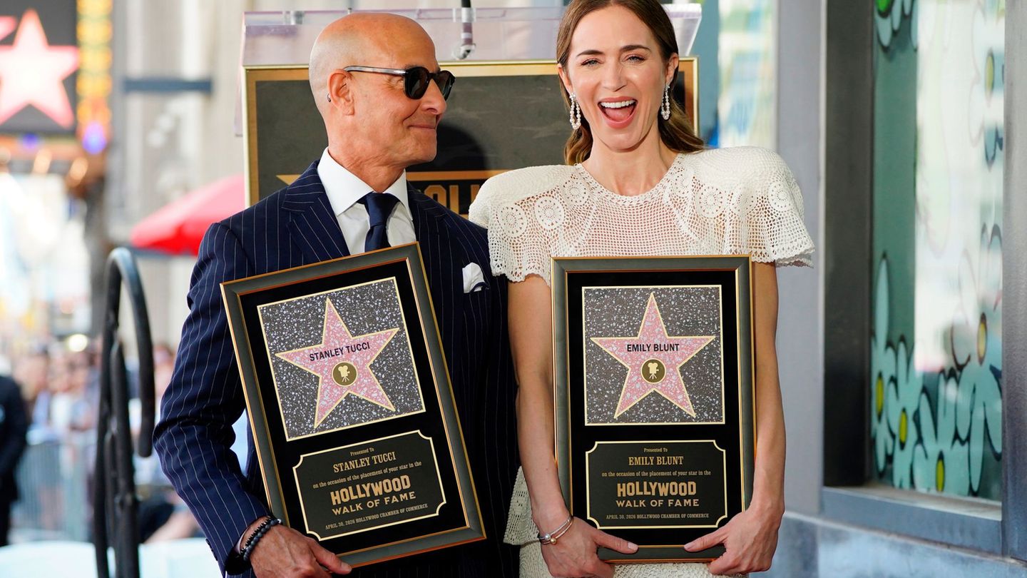Auszeichnung: "Walk of Fame"-Sterne für Emily Blunt und Stanley Tucci