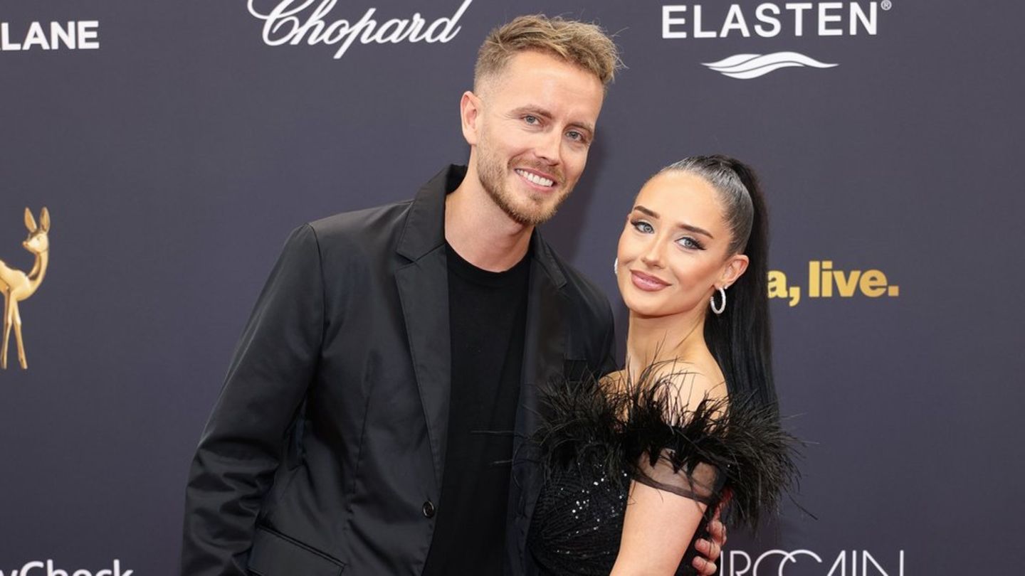 Julian Claßen und seine Freundin Palina bei einem gemeinsamen Auftritt.