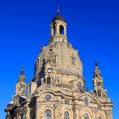 Die Dresdner Frauenkirche, eines der berühmtesten Gebäude der Stadt