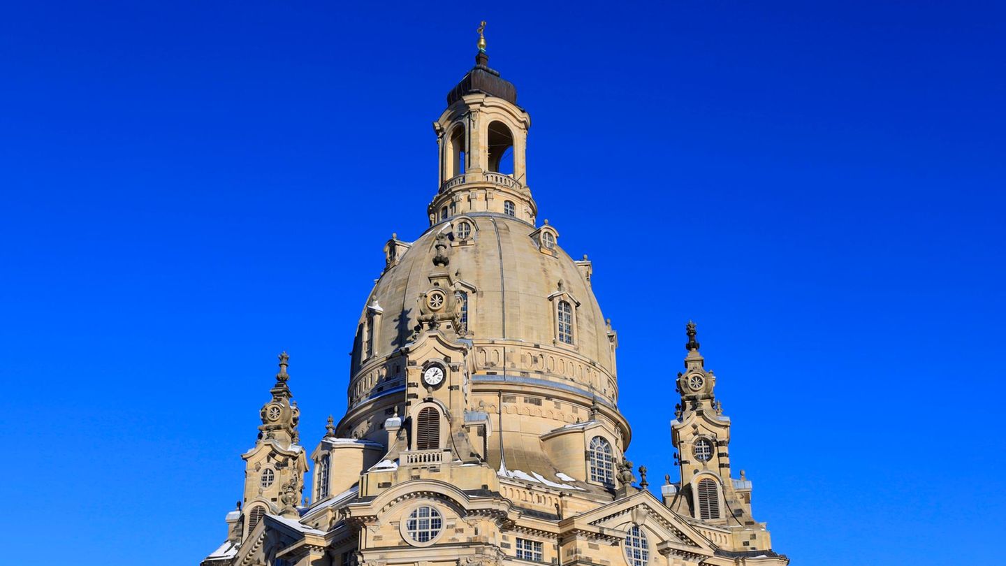Die Dresdner Frauenkirche, eines der berühmtesten Gebäude der Stadt