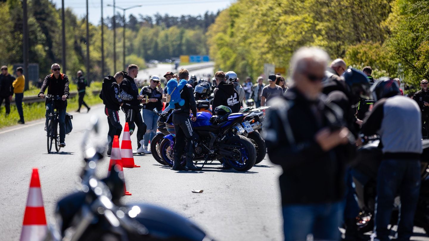 Alljährlich versammelt sich am 1. Mai eine fünfstellige Zahl von Motorradfahrern in Nürnberg. Foto: News5 / David Oßwald/NEWS5/d