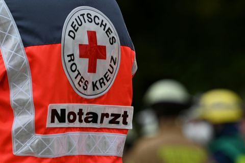 Notarzt bei einer Übung
