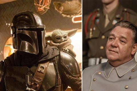 Höchst unterschiedliche Filmkost: "The Mandalorian and Grogu" startet im Mai ebenso wie "Nürnberg" mit Russell Crowe als Nazi-