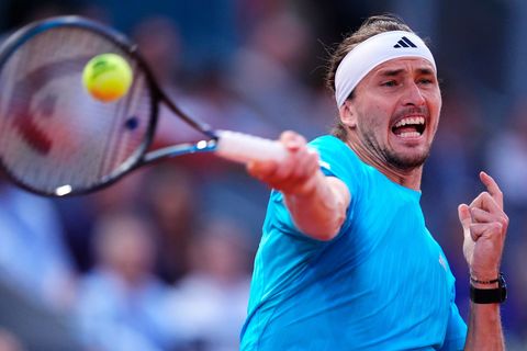Alexander Zverev hat in Madrid das Finale erreicht. Foto: Manu Fernandez/AP/dpa